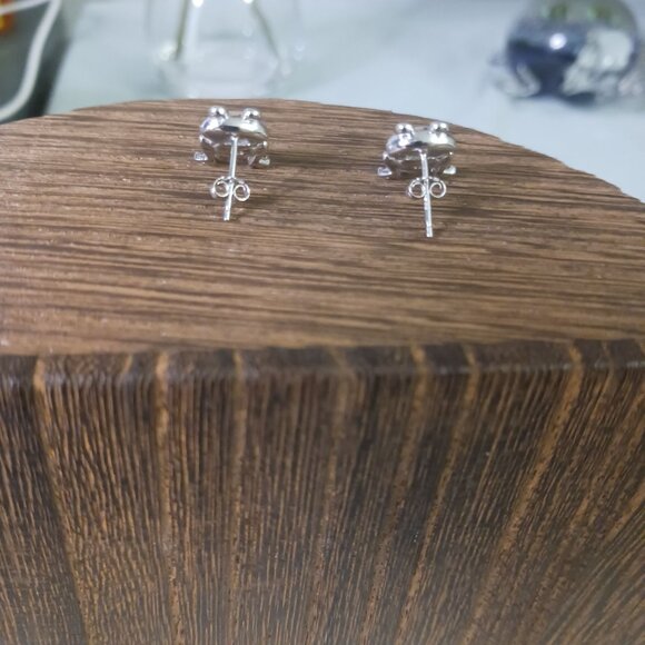 Silver Lab Opal Earrings - Picture 4 of 5